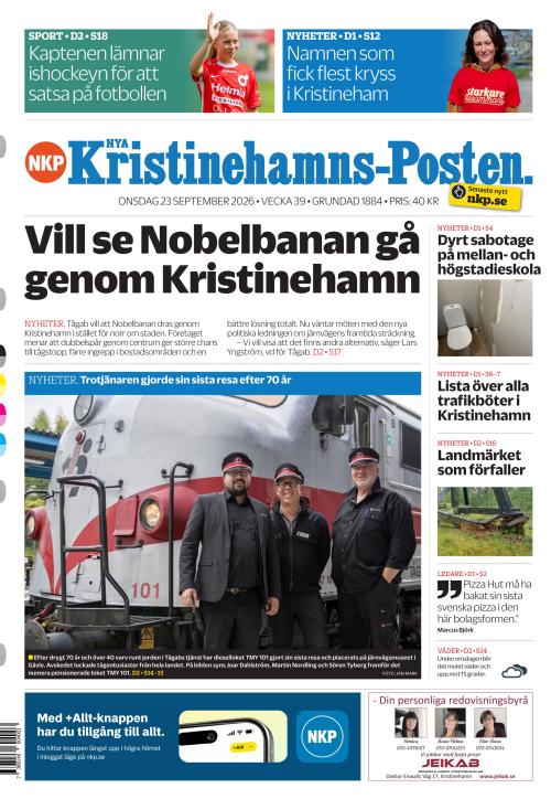 Nya Kristinehamns-Posten 23.9.2026