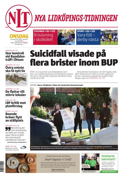 Nya Lidköpings-Tidningen 23.9.2026