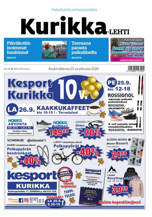 Kurikka-lehti 23.9.2026
