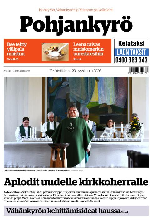 Pohjankyrö-lehti 23.9.2026