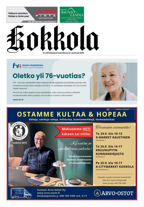 Kokkola-lehti 23.9.2026