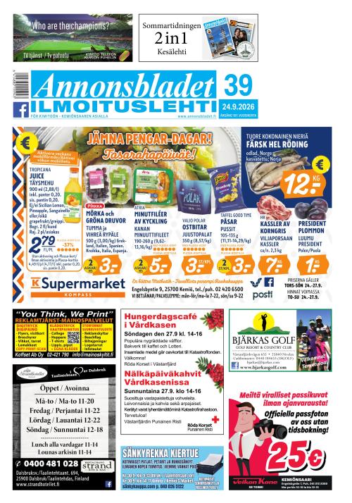 Annonsbladet 24.9.2026