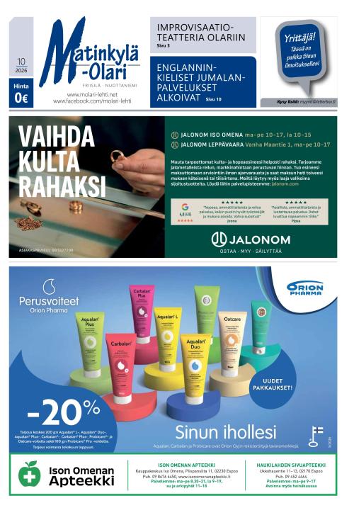Matinkylä-Olari-lehti 24.9.2026