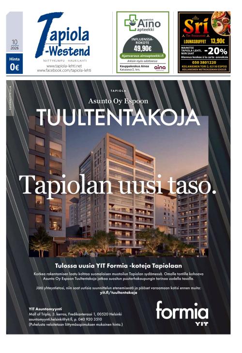 Tapiola-Westend 24.9.2026