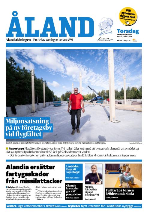 Ålandstidningen 24.9.2026