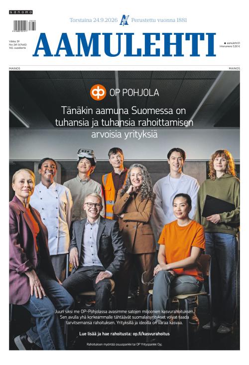 Aamulehti 24.9.2026