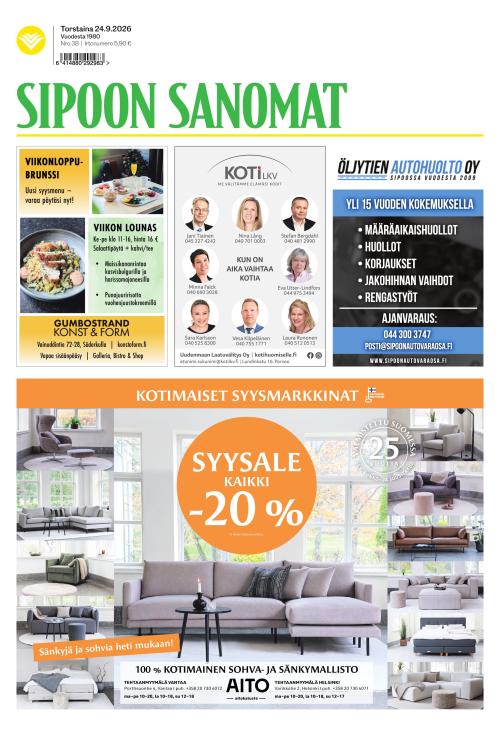Sipoon Sanomat 24.9.2026