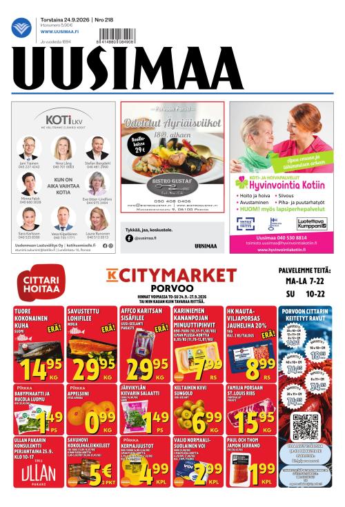 Uusimaa 24.9.2026