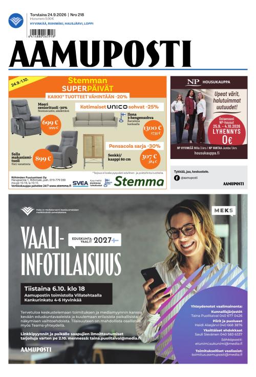 Aamuposti 24.9.2026