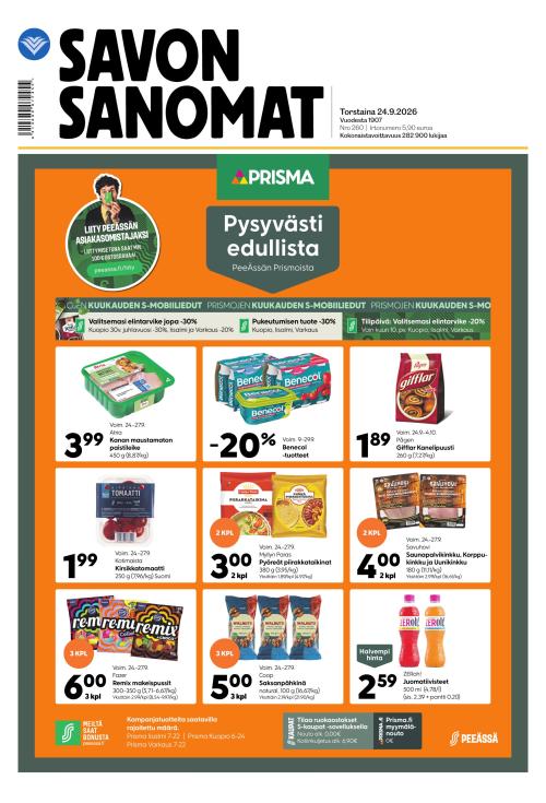 Savon Sanomat 24.9.2026