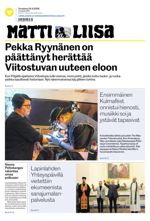 Matti ja Liisa 24.9.2026