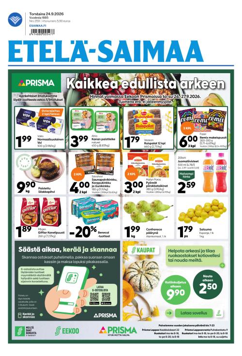 Etelä-Saimaa 24.9.2026