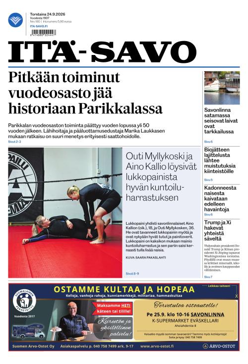 Itä-Savo 24.9.2026