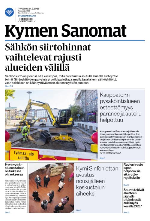 Kymen Sanomat 24.9.2026