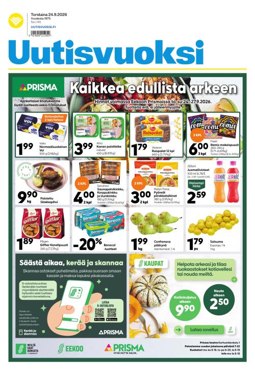 Uutisvuoksi 24.9.2026