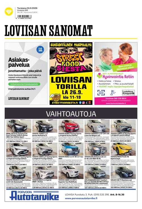 Loviisan Sanomat 24.9.2026