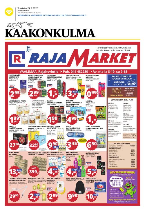 Kaakonkulma 24.9.2026