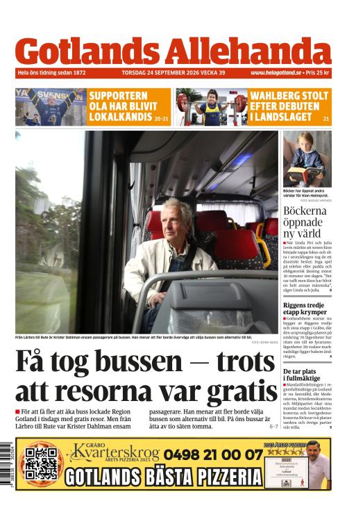 Gotlands Allehanda 24.9.2026