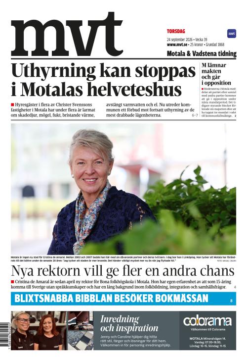 Motala Vadstena Tidning 24.9.2026