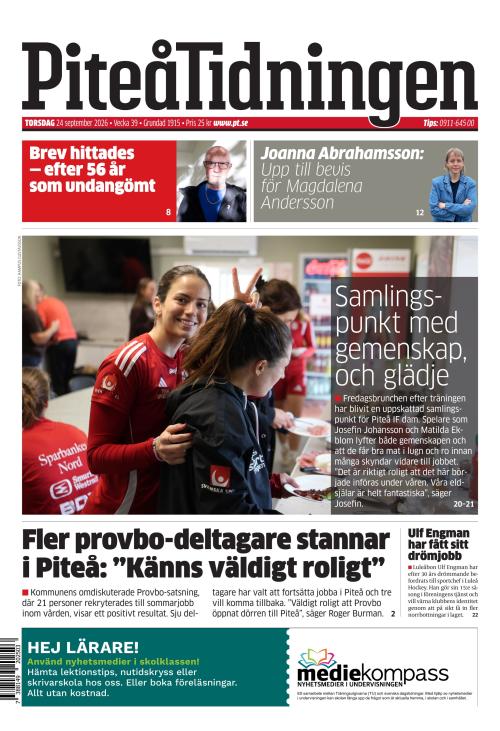 Piteå-Tidningen 24.9.2026