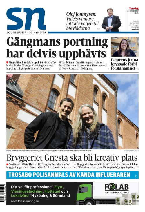 Södermanlands Nyheter 24.9.2026