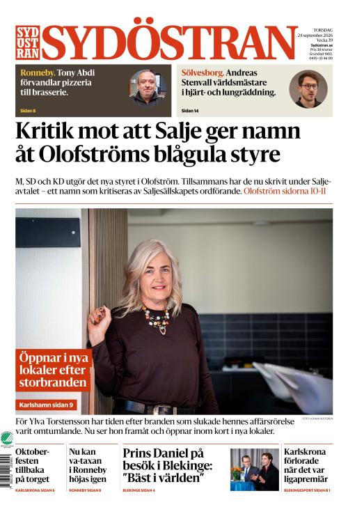 Sydöstran 24.9.2026