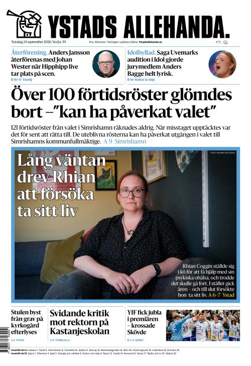 Ystads Allehanda 24.9.2026