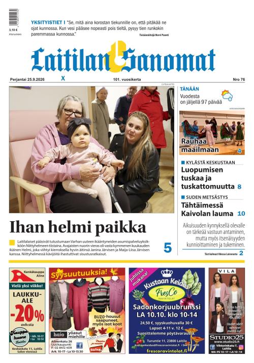 Laitilan Sanomat 25.9.2026