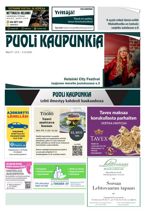 Puoli Kaupunkia Helsinki A 25.9.2026