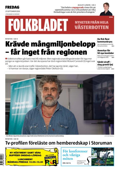 Folkbladet (Västerbotten) 25.9.2026