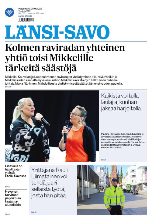 Länsi-Savo 25.9.2026