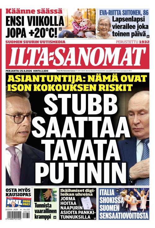 Ilta-Sanomat 25.9.2026