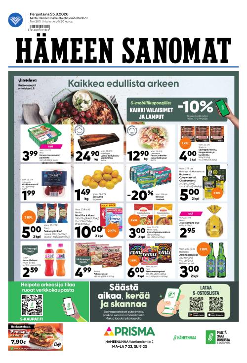 Hämeen Sanomat 25.9.2026