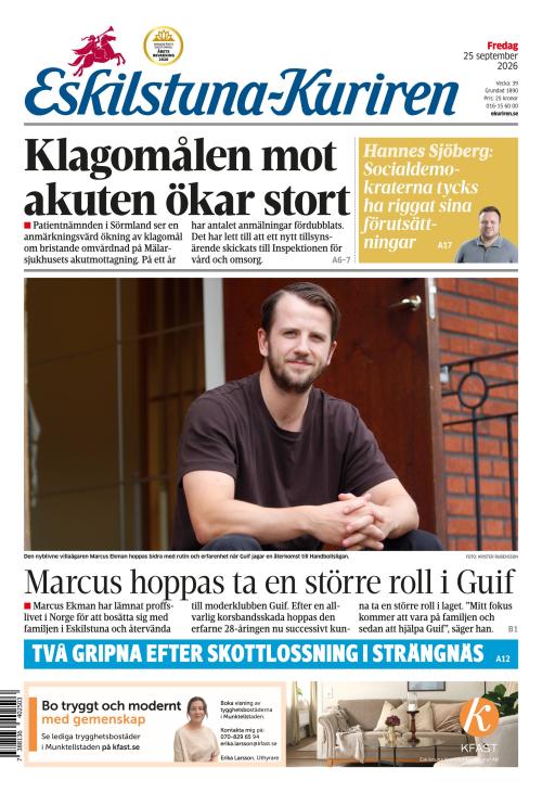 Eskilstuna-Kuriren 25.9.2026