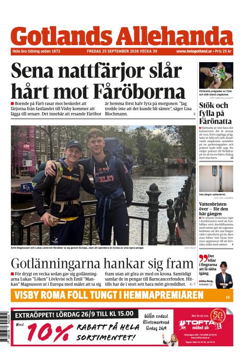 Gotlands Allehanda 25.9.2026