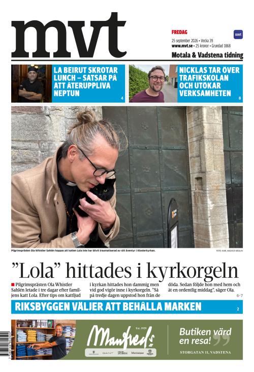 Motala Vadstena Tidning 25.9.2026