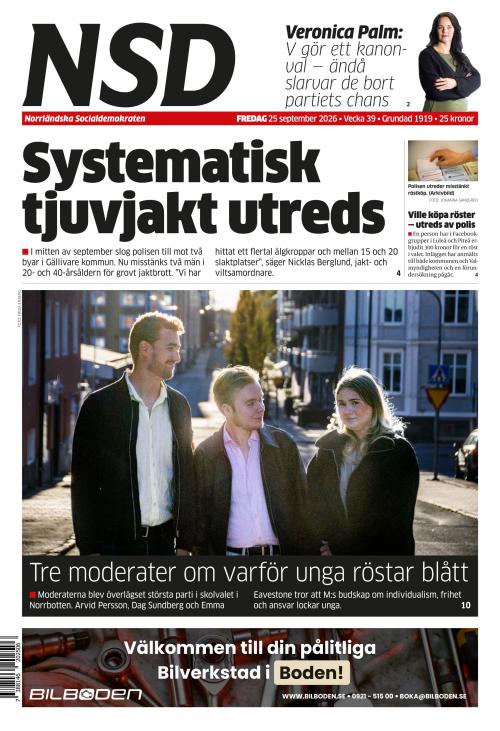 Norrländska Socialdemokraten 25.9.2026