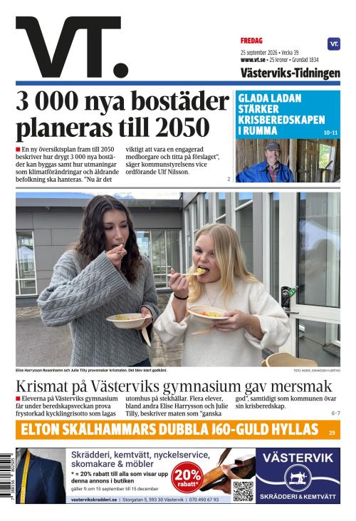 Västerviks-Tidningen 25.9.2026