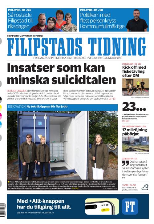 Filipstads Tidning 25.9.2026