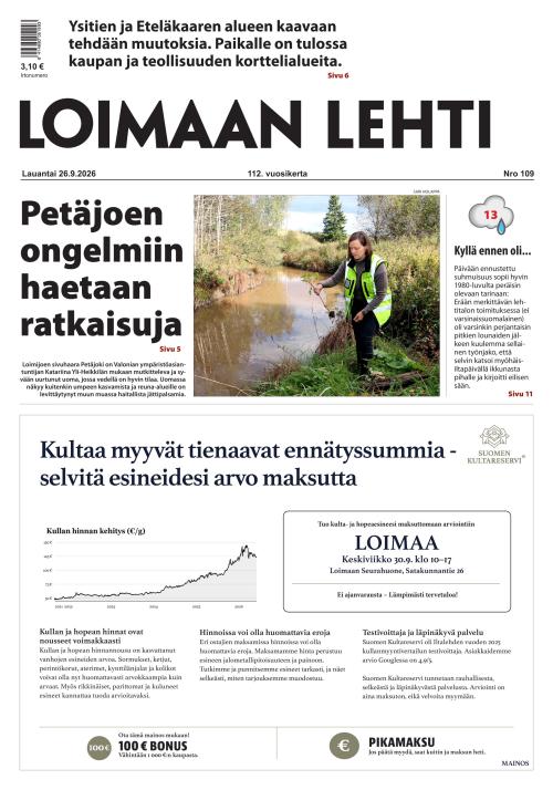 Loimaan Lehti 26.9.2026