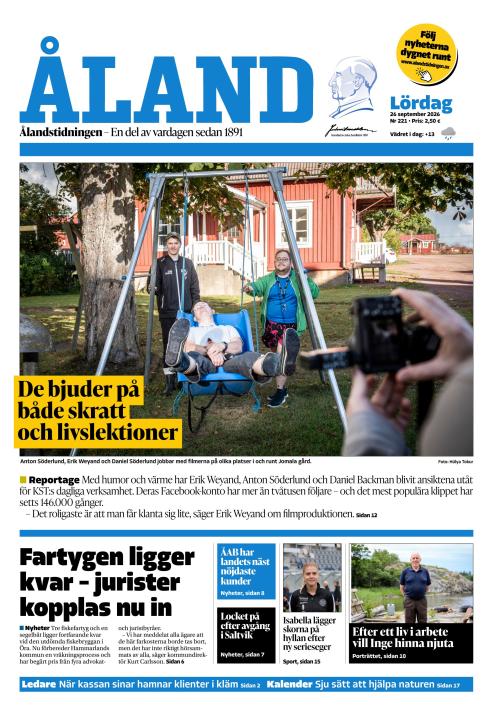 Ålandstidningen 26.9.2026
