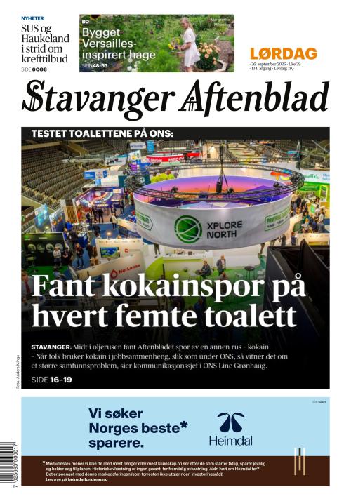 Stavanger Aftenblad 26.9.2026