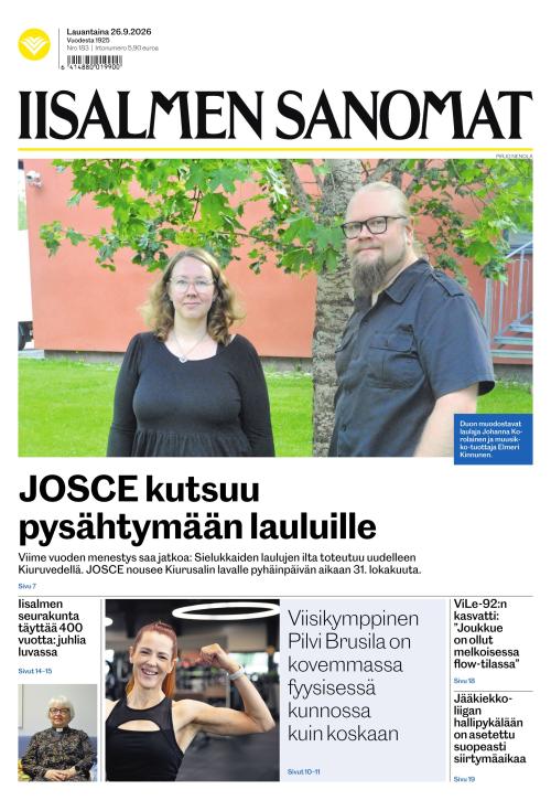 Iisalmen Sanomat 26.9.2026