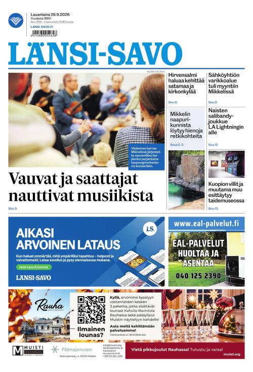 Länsi-Savo 26.9.2026