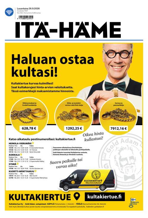 Itä-Häme 26.9.2026