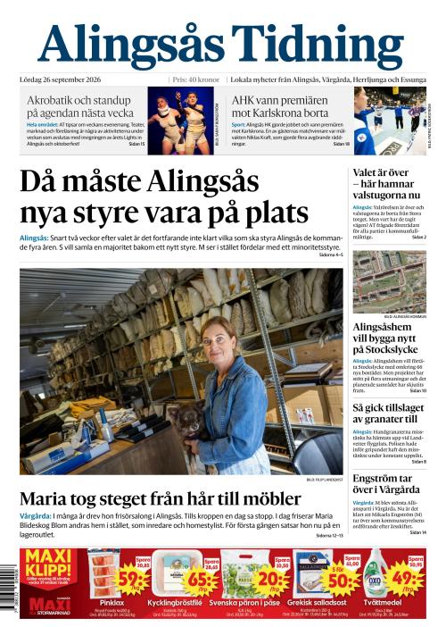 Alingsås Tidning 26.9.2026