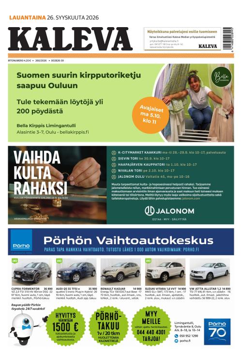 Kaleva 26.9.2026