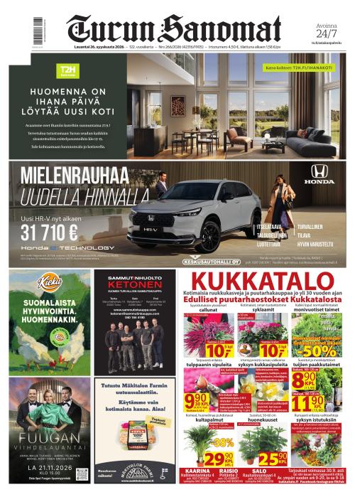 Turun Sanomat 26.9.2026