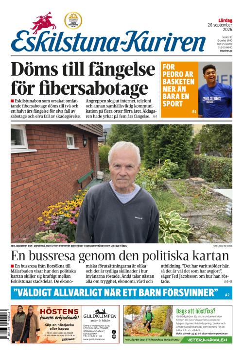 Eskilstuna-Kuriren 26.9.2026