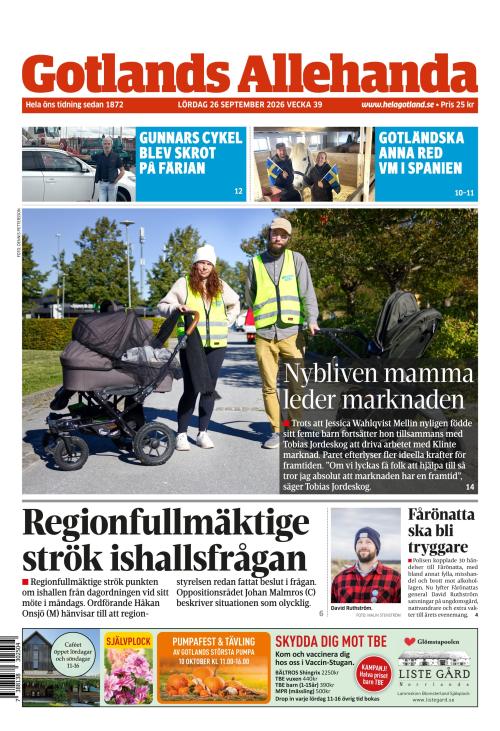 Gotlands Allehanda 26.9.2026